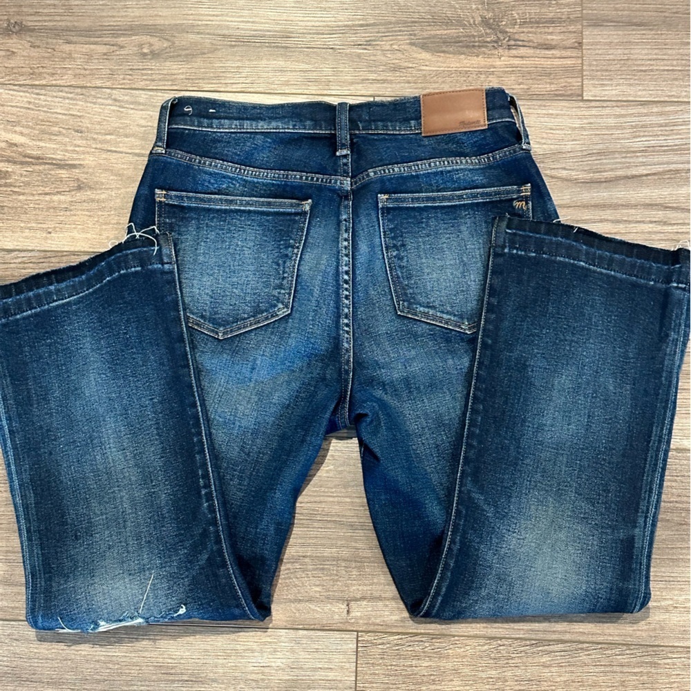 Madewell Cali Demi Boot Patch Pocket Jeans in Dermott Wash Size 28 - Picture 8 of 11